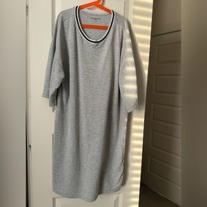 gray oversized dress